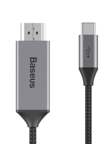 Baseus Video Type-C Male To HDMI Male Adapter Cable 1.8M Space Gray
