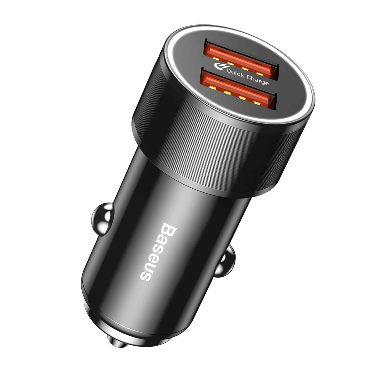 Baseus Small Screw Dual-USB Quick Charge Charger 36W Black - ibaseus.com