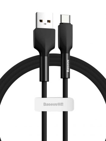 Baseus Silica gel cable USB For Type-C 3A/1m Black