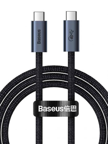 Baseus Flash Series USB4 Full Featured Data Cable Type-C to Type-C 100W 1M Tarnish