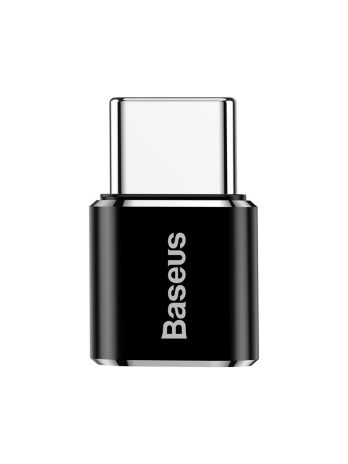 Baseus Micro Female To Type-C Male/USB Female To Type-C Male Adapter Converter 2.4A  Black
