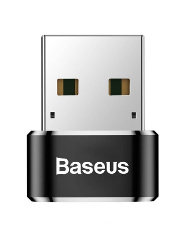 Baseus USB Male To Type-C Female Adapter Converter 5A Black