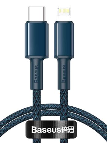 Baseus High Density Braided Fast Charging Data Cable Type-C to iPhone PD 20W Blue