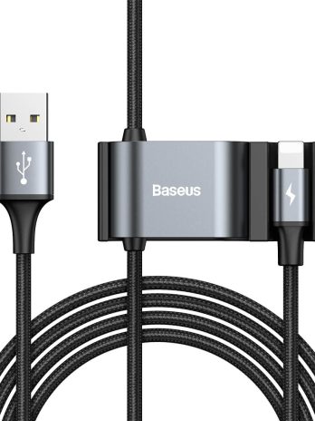 Baseus Special Data Cable for Backseat (USB to iP+Dual USB) Black/Red