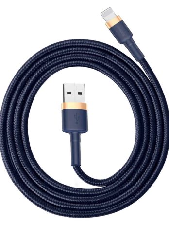 Baseus cafule Cable USB For iPhone 2.4A 1m/1.5A 2m Gold+Blue