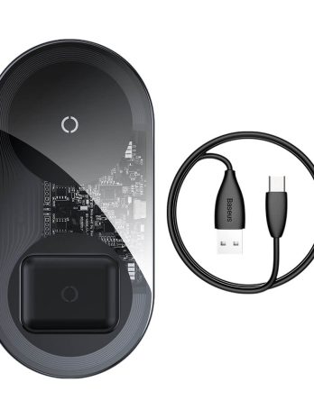 Baseus Simple 2in1 Wireless Charger 18W Max For Phones+Pods