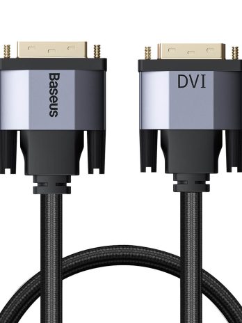Baseus Enjoyment Series DVI Male To DVI Male bidirectional Adapter Cable 1m/2m/3m Dark gray