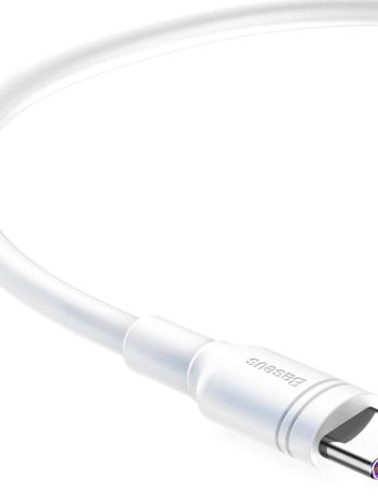 Baseus Double-ring Huawei quick charge cable USB For Type-C 5A White