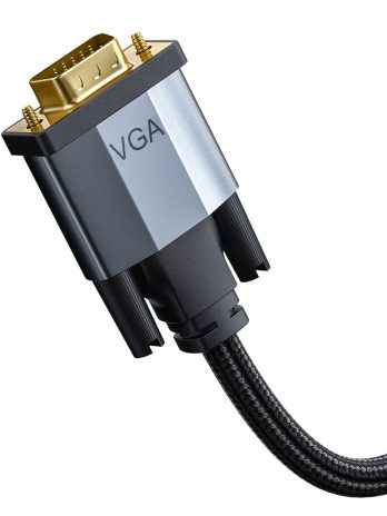 Baseus Enjoyment Series HD Male To VGA Male Adapter Cable 1m/2m Dark gray