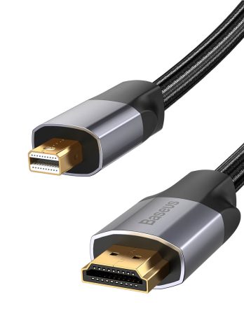 Baseus Enjoyment Series Mini DP Male To 4KHD Male Adapter Cable 1m/2m Dark gray
