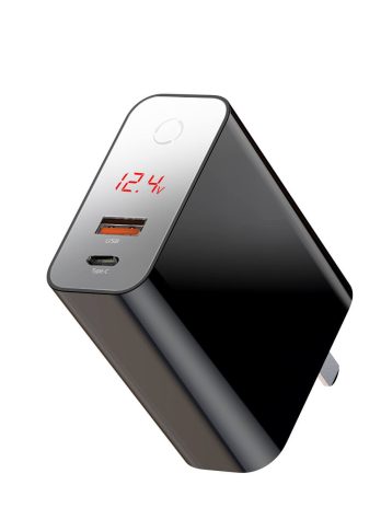 Baseus Speed PPS smart shutdown&Digital Display touch charger C+U 45W Black/White