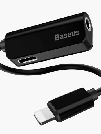 Baseus L32 iPhone lightning Male to 3.5mm+iPhone lightning Female Adapter