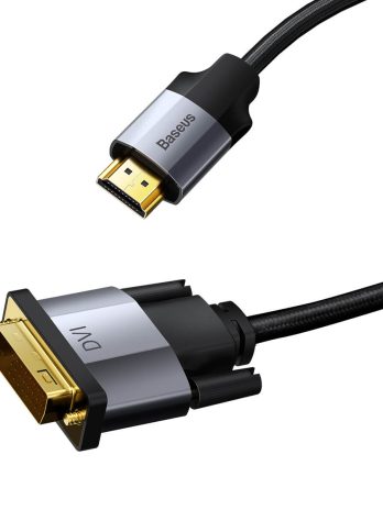 Baseus Enjoyment Series 4KHD Male To DVI Male bidirectional Adapter Cable 1m/2m Dark gray