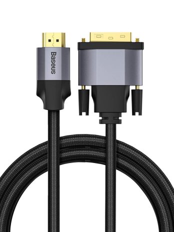 Baseus Enjoyment Series 4KHD Male To DVI Male bidirectional Adapter Cable 1m/2m Dark gray