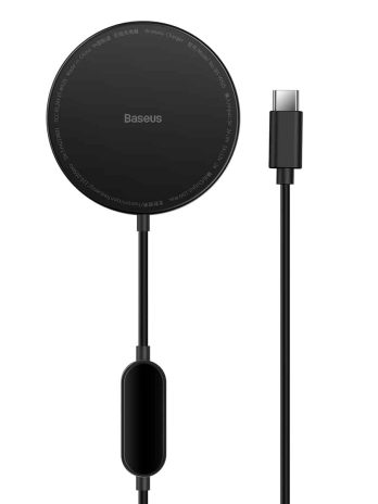 Baseus Simple Mini2 Magnetic Wireless Charger 15W ( For iPhone 12/13) Black