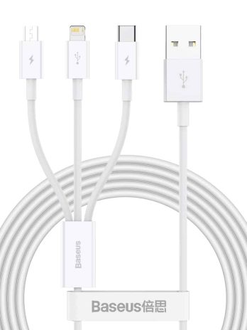 Wallpaper Round Retractable On The Go 3-in-1 Charging Cable Support Fast Charging and Data Sync 5 Adjustable Lengths USB Data Cable 3.0a Small Size Easy to Carry USB Data Cable 