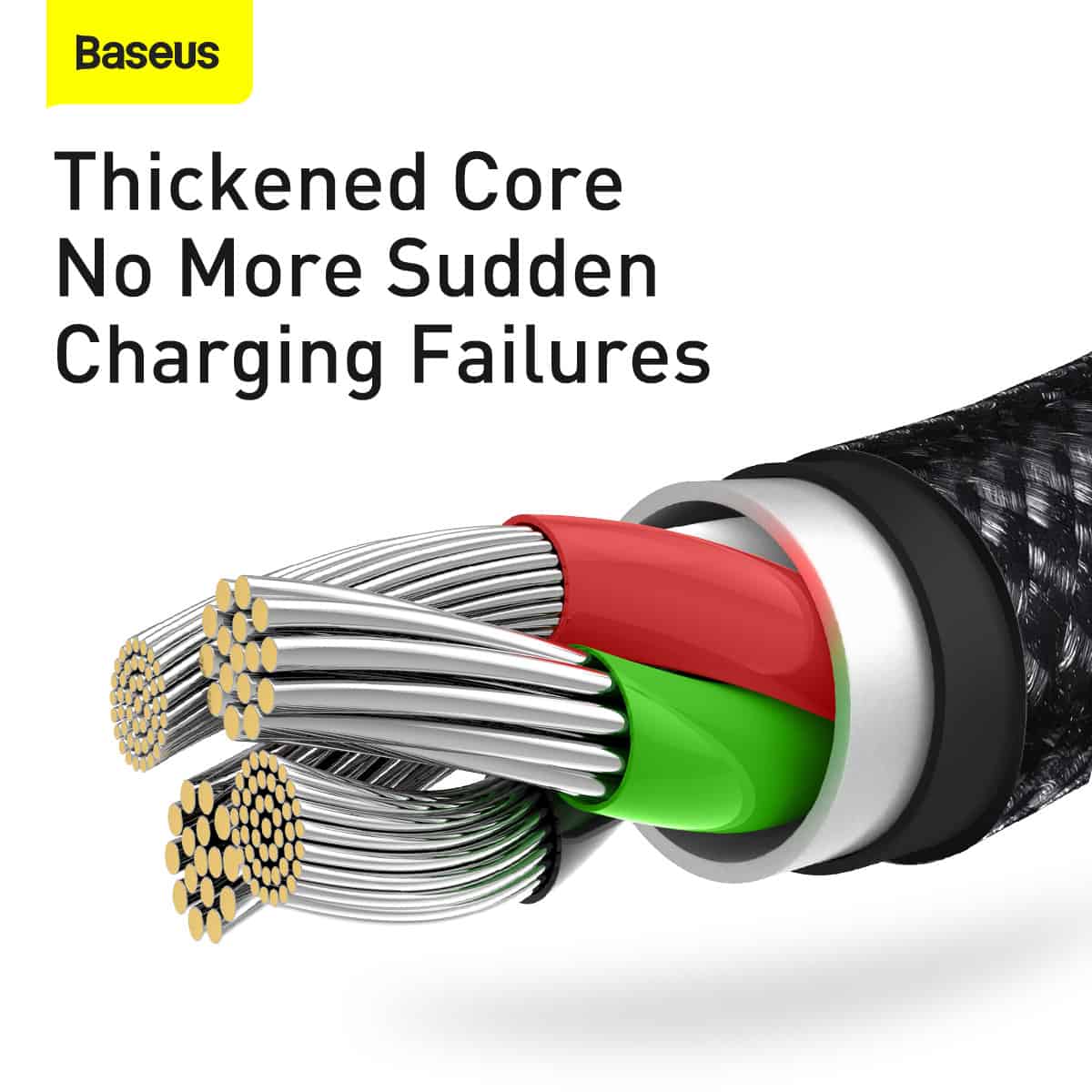 Baseus Tungsten Gold 3.5A 3 in 1 fast Charging Cable