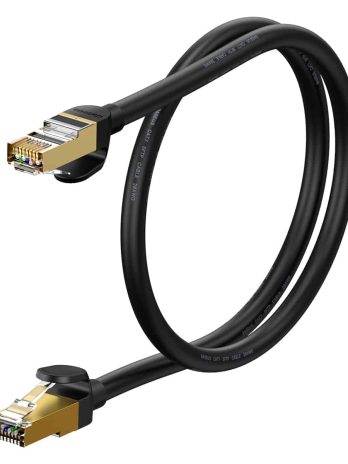 Baseus high Speed Cat7 Category 7 cable of RJ45 10Gigabit network cable (round cable) Black