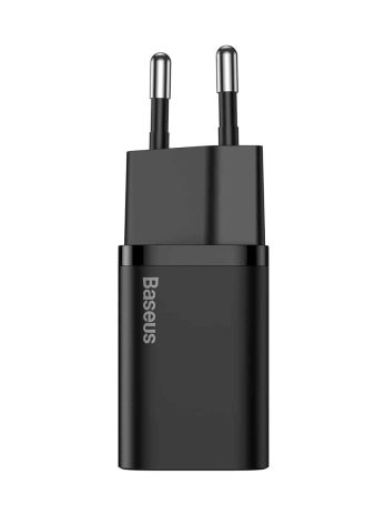 Baseus Super Si Quick Charger 1C 20W EU Sets (With Baseus Simple Wisdom Data Cable Type-C to iPhone 1m)