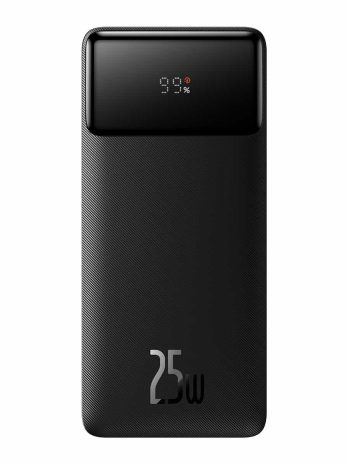 Baseus Bipow Digital Display Fast charge Power bank 20000mAh 25W Black  (With Baseus Mini White charging  cable Type-C to type-c 60W(20V/3A) 50cm black)