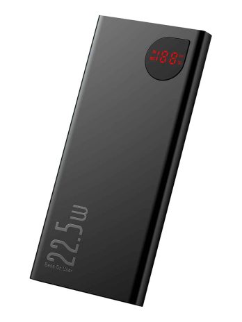 Baseus Adaman Metal Digital Display Quick Charge Power Bank 10000mAh 22.5W (2021 Editon) Black