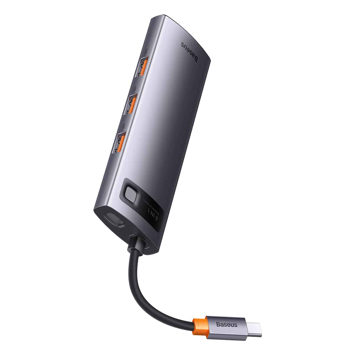 Baseus StarJoy 8-Port Type-C HUB Adapter(Type-C to HDMI4K@60Hz*1+USB3.1*3+PD*1+RJ45*1+SD/TF*1)