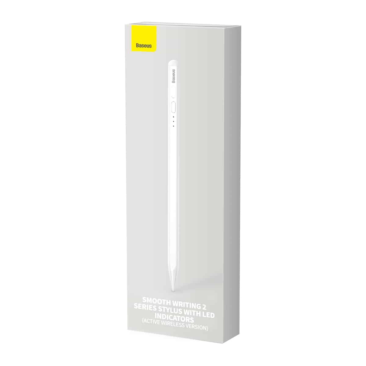 Baseus Penchang Generation II LED Display Capacitive Handwriting Pen White (Active Bluetooth version includes: Simple Universal Data Cable Type-C White*1+Active Head*1)