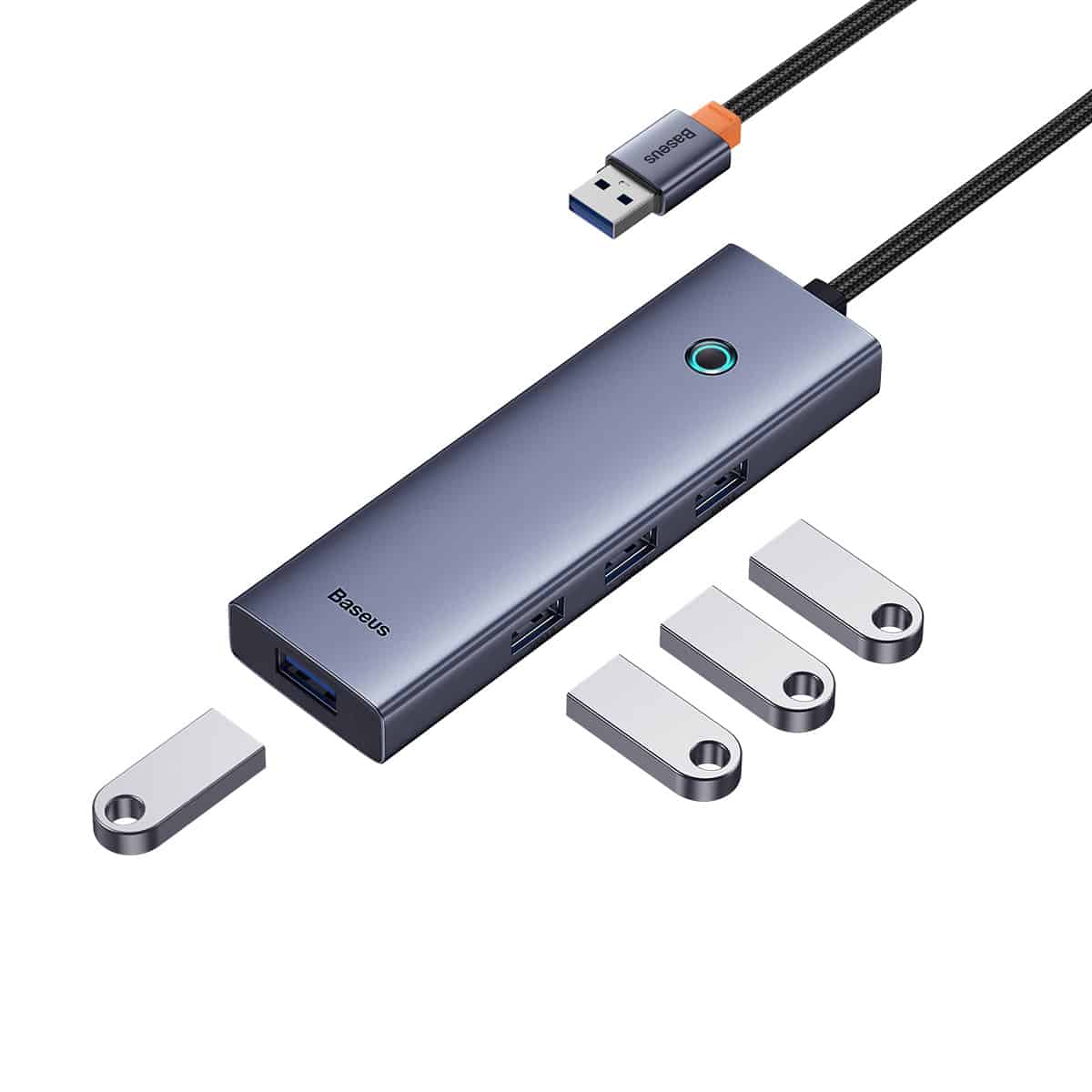 Baseus Flite Series 4-Port HUB Docking Station (USB-A to USB3.0*4)