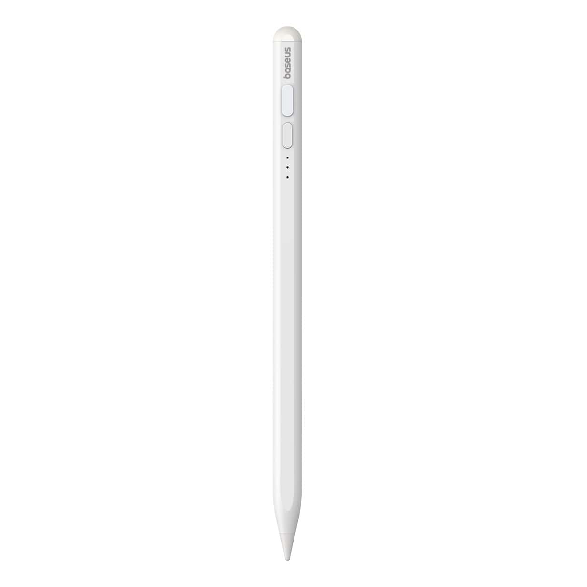 Baseus Smooth Writing 2 Series Stylus with LED Indicators, Moon White(Active version with type-C cable and active pen tip)