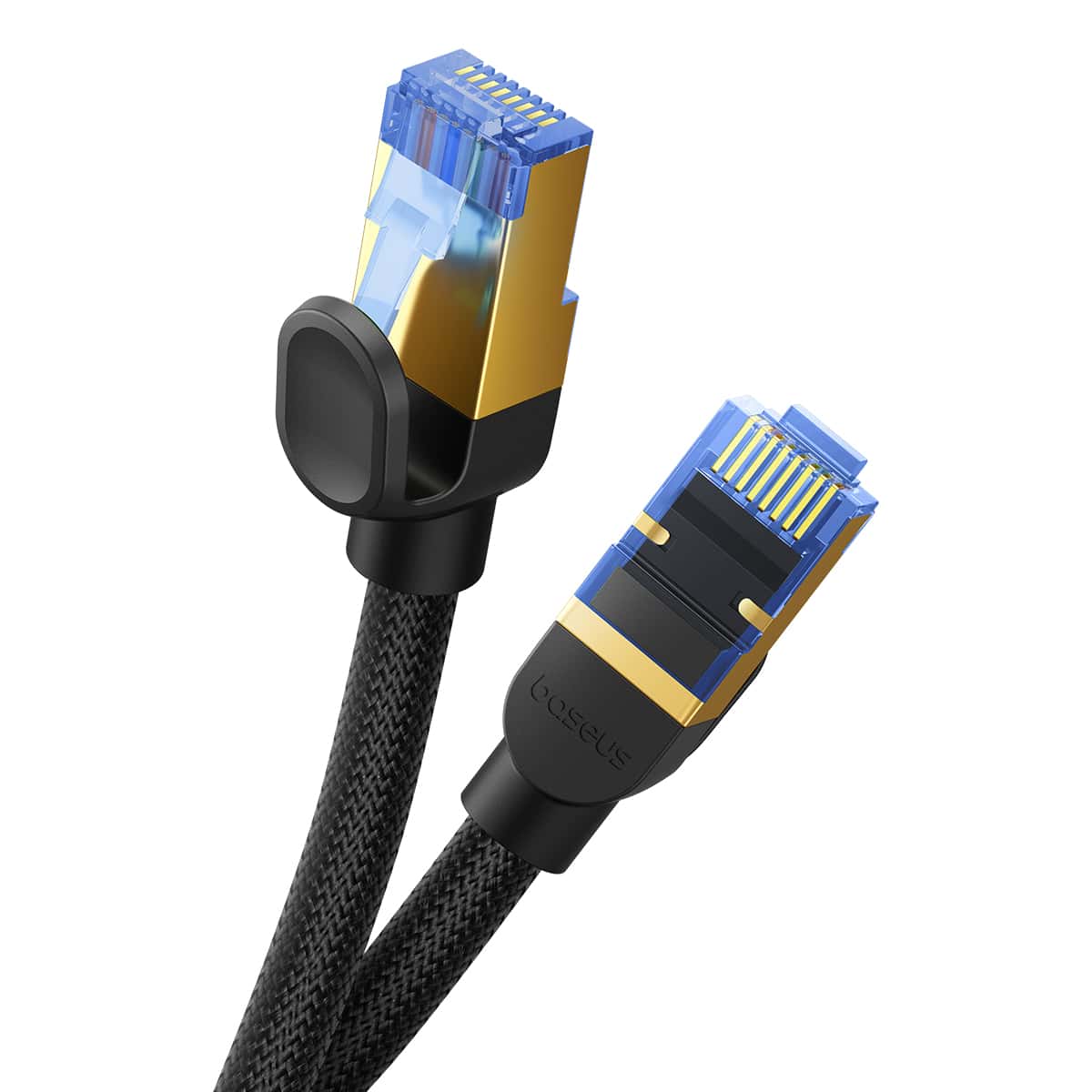 Baseus High Speed CAT7 10Gigabit Ethernet Cable (Braided Cable) Cluster Black