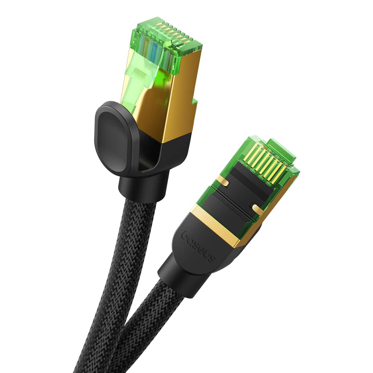 Baseus High Speed CAT8 40Gigabit Ethernet Cable(Braided Cable) Cluster Black