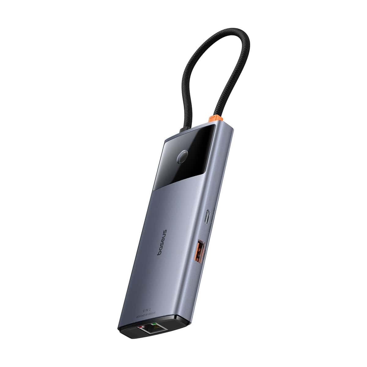 Baseus Metal Gleam Series II 6-in-1 USB HUB Space Grey (USB-C to 1*HDMI4K@60Hz+1*USB-C(10Gbps)+2*USB-A(10Gbps)+1*RJ45+1*USB-C(PD))