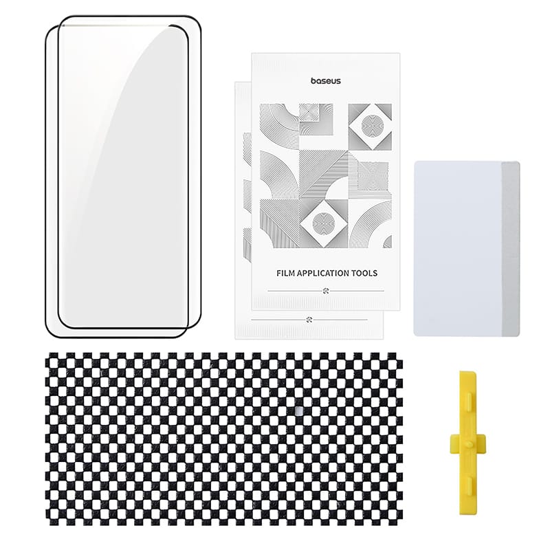 Baseus NanoCrystal Series Protective Film for HONOR X50, Clear (Pack of 2, with 2 cleaning kits, scraper, non-slip pad and installation tool)