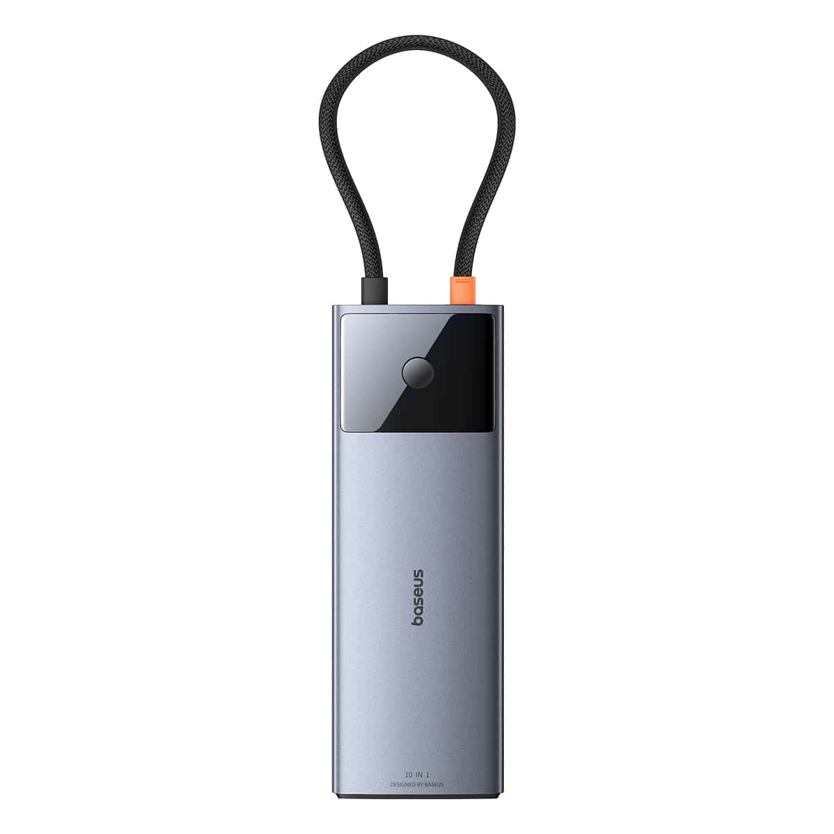 Baseus Metal Gleam Series II 10-in-1 USB HUB Space Grey (USB-C to 1*HDMI 4K@60Hz+1*USB-A(10Gbps)+1*USB-C(10Gbps)+2*USB-A(480Mbps)+1*RJ45+1*SD/TF+1*USB-C(PD)+1*3.5mm)
